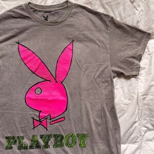 Playboy Bunny graphic t shirt sz large cotton casual short sleeve streetwear